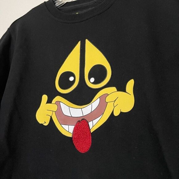 MOOSE KNUCKLES boys black print crew neck sweatshirt size XL - Picture 8 of 8